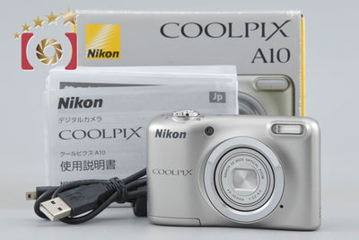 【中古】Nikon ニコン COOLPIX A10 シルバー コンパクトデジタルカメラ 元箱付き