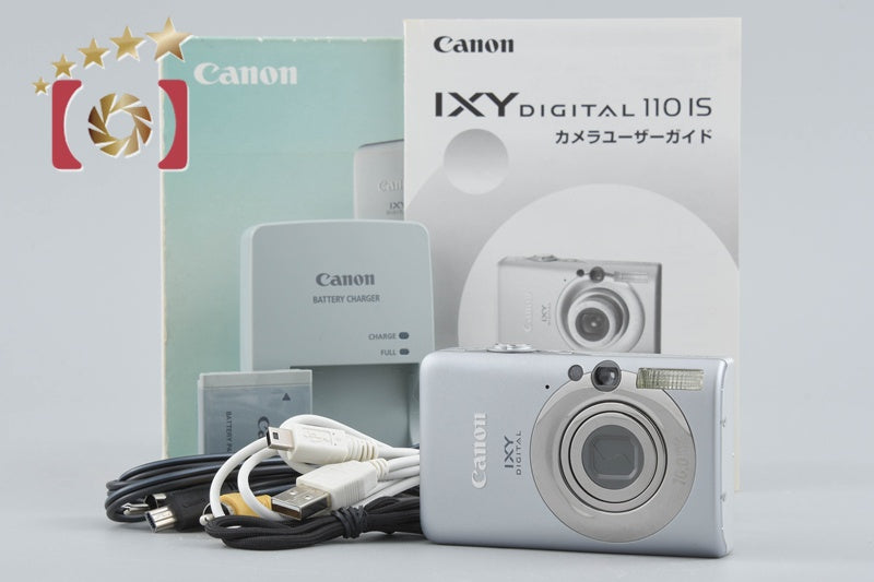 [Used] Canon IXY Digital 110 IS Silver Compact Digital Camera with Original Box
