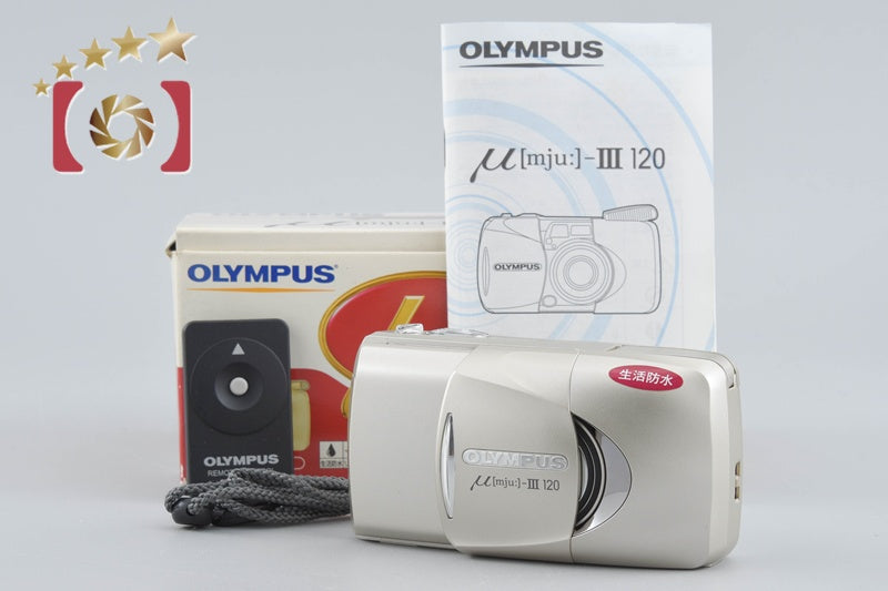 【中古】OLYMPUS オリンパス μ[mju:]-III 120 ミュー コンパクトフィルムカメラ 元箱付き
