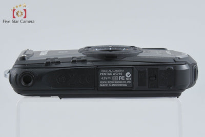 【中古】RICOH リコー PENTAX ペンタックス WG-10 ブラック 防水コンパクトデジタルカメラ