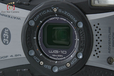 【中古】RICOH リコー PENTAX ペンタックス WG-10 ブラック 防水コンパクトデジタルカメラ