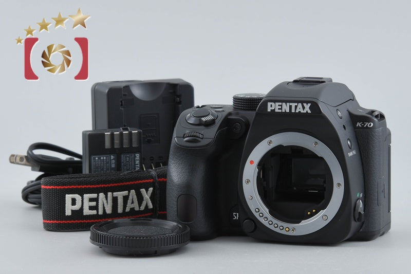 【中古】PENTAX ペンタックス K-70 ブラック デジタル一眼レフカメラ シャッター回数僅少