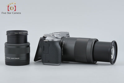 【中古】Canon キヤノン EOS M6 Mark II ダブルズームキット シルバー シャッター回数僅少