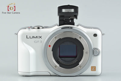 【中古】Panasonic パナソニック LUMIX DMC-GF3 シェルホワイト + G VARIO 14-42mm f/3.5-5.6 II ASPH. MEGA O.I.S. H-FS1442A シャッター回数僅少