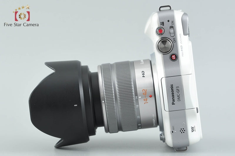 中古】Panasonic パナソニック LUMIX DMC-GF3 シェルホワイト + G