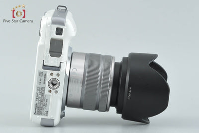 【中古】Panasonic パナソニック LUMIX DMC-GF3 シェルホワイト + G VARIO 14-42mm f/3.5-5.6 II ASPH. MEGA O.I.S. H-FS1442A シャッター回数僅少