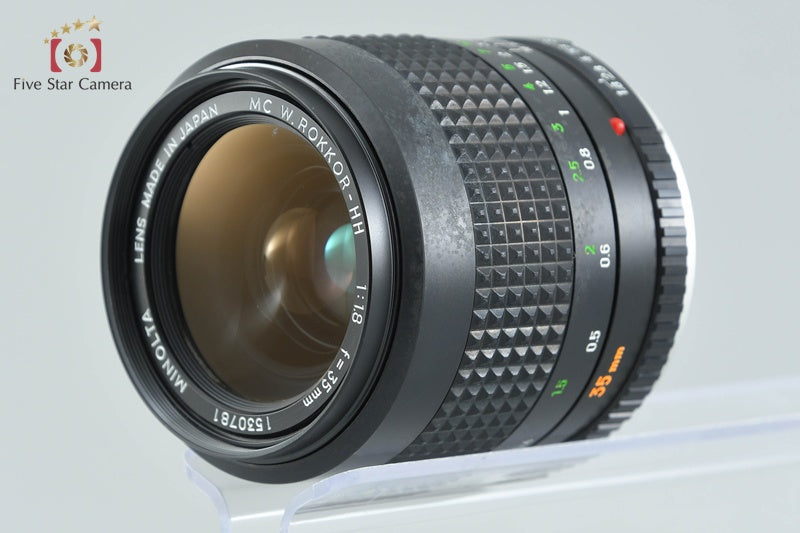 中古】MINOLTA ミノルタ MC W.ROKKOR-HH 35mm f/1.8 – Five Star