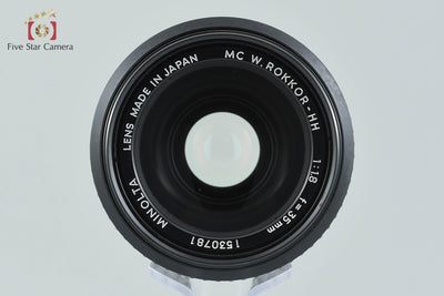 【中古】MINOLTA ミノルタ MC W.ROKKOR-HH 35mm f/1.8