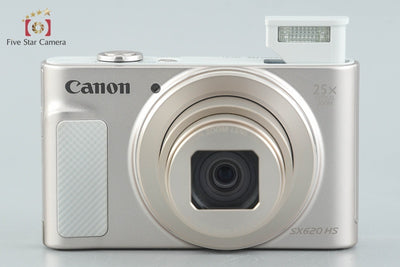 【中古】Canon キヤノン PowerShot SX620 HS ホワイト コンパクトデジタルカメラ 元箱付き