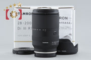 【中古】TAMRON タムロン A071 28-200mm f/2.8-5.6 Di III RXD ソニーEマウント用 元箱付き