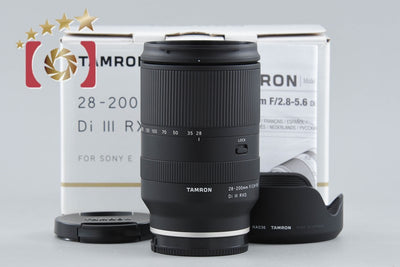 【中古】TAMRON タムロン A071 28-200mm f/2.8-5.6 Di III RXD ソニーEマウント用 元箱付き