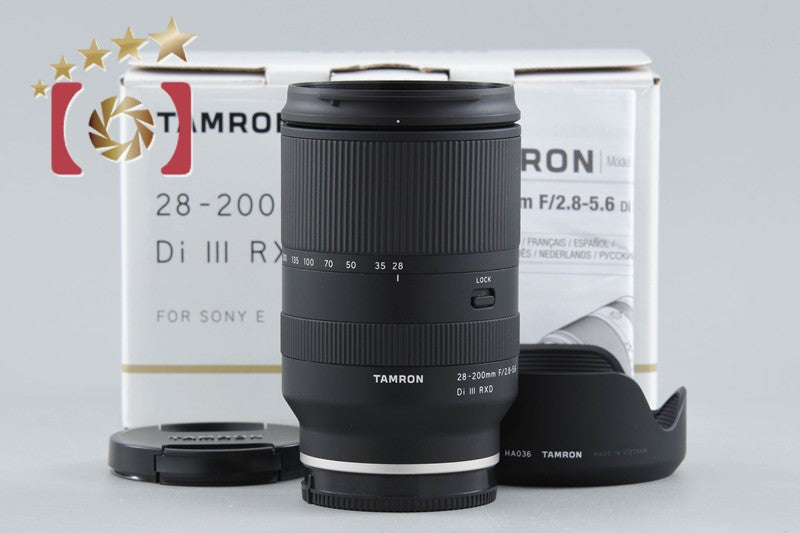 【中古】TAMRON タムロン A071 28-200mm f/2.8-5.6 Di III RXD ソニーEマウント用 元箱付き