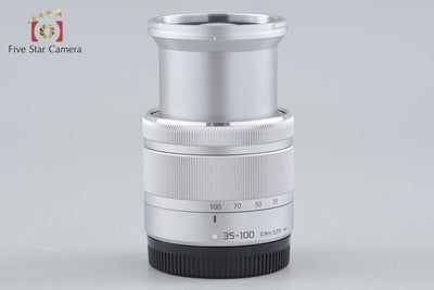 【中古】Panasonic パナソニック LUMIX G VARIO 35-100mm f/4-5.6 ASPH. MEGA O.I.S. H-FS35100 シルバー