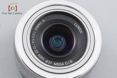 【中古】Panasonic パナソニック LUMIX G VARIO 12-32mm f/3.5-5.6 ASPH. MEGA O.I.S. H-FS12032 シルバー