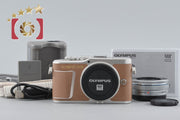 【中古】OLYMPUS オリンパス PEN E-PL9 14-42mm EZ レンズキット ブラウン シャッター回数僅少