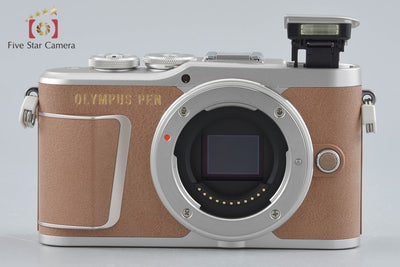 【中古】OLYMPUS オリンパス PEN E-PL9 14-42mm EZ レンズキット ブラウン シャッター回数僅少