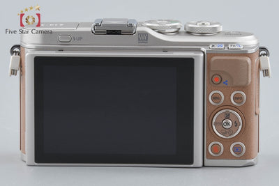 【中古】OLYMPUS オリンパス PEN E-PL9 14-42mm EZ レンズキット ブラウン シャッター回数僅少