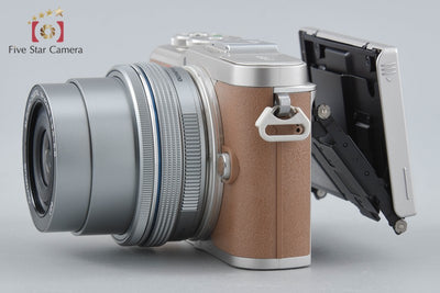 【中古】OLYMPUS オリンパス PEN E-PL9 14-42mm EZ レンズキット ブラウン シャッター回数僅少