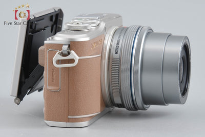 【中古】OLYMPUS オリンパス PEN E-PL9 14-42mm EZ レンズキット ブラウン シャッター回数僅少