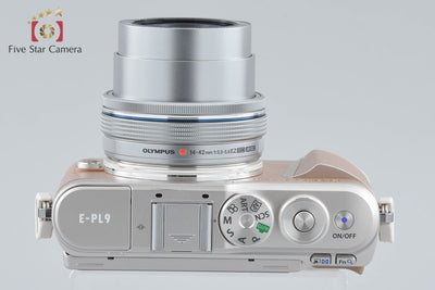 【中古】OLYMPUS オリンパス PEN E-PL9 14-42mm EZ レンズキット ブラウン シャッター回数僅少