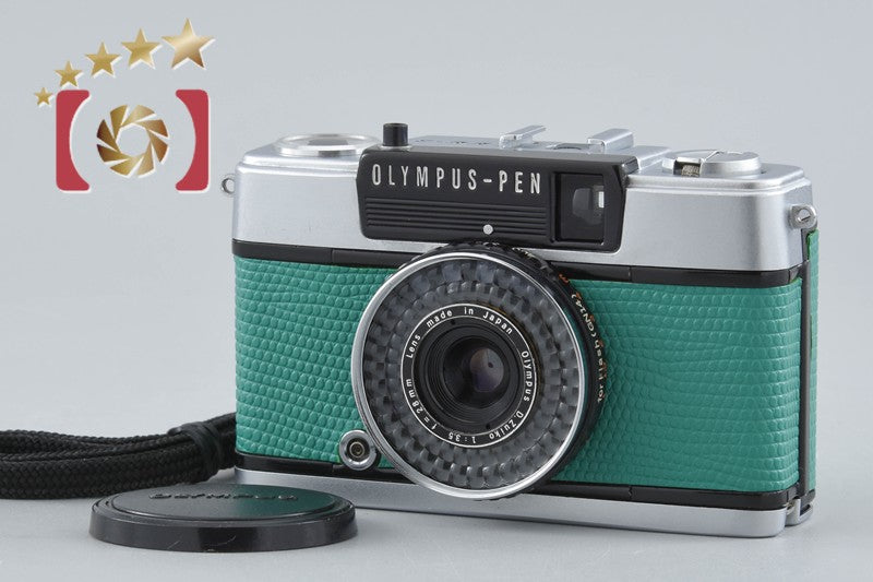 【中古】OLYMPUS オリンパス PEN EE-3 ライトグリーン コンパクトフィルムカメラ