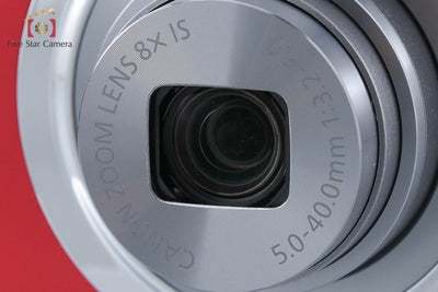 【中古】Canon キヤノン IXY 130 レッド コンパクトデジタルカメラ