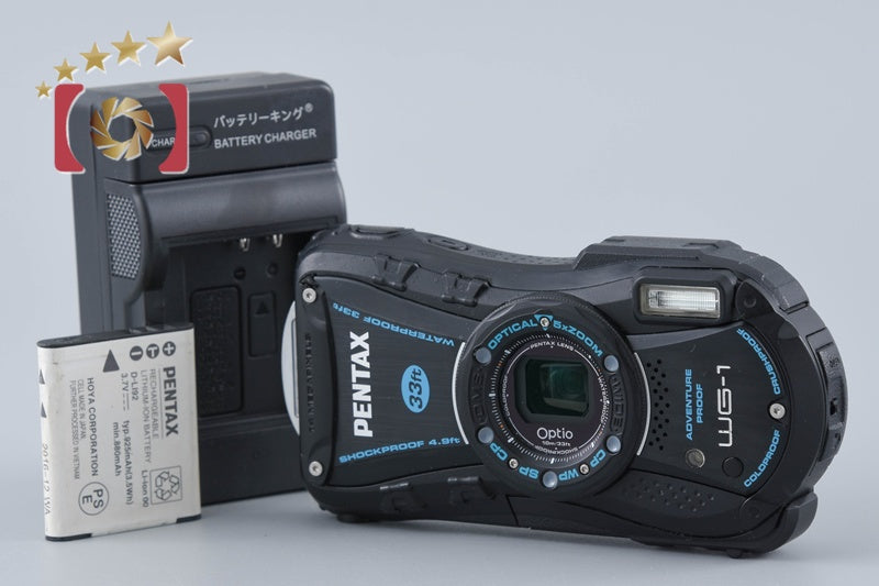【中古】RICOH リコー PENTAX ペンタックス Optio WG-1 ブラック 防水アクションカメラ