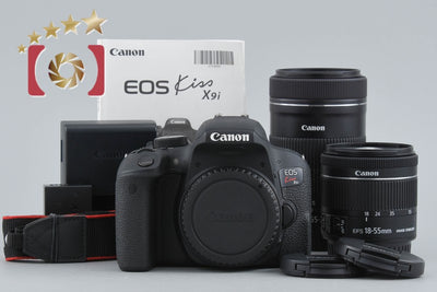 【中古】Canon キヤノン EOS Kiss X9i ダブルズームキット シャッター回数僅少