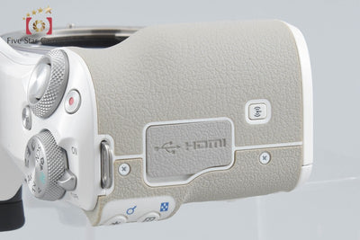 【中古】Canon キヤノン EOS Kiss M ホワイト ミラーレス一眼カメラ シャッター回数僅少