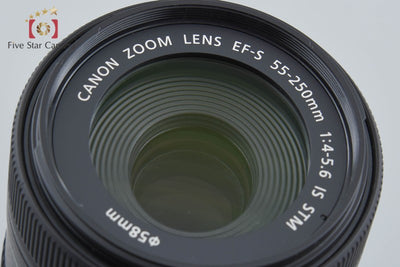 【中古】Canon キヤノン EF-S 55-250mm f/4-5.6 IS STM