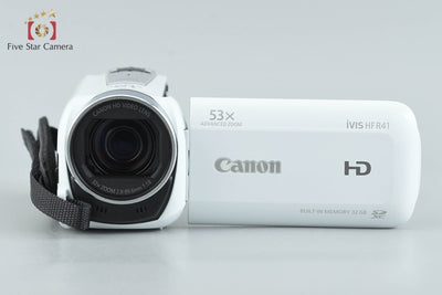 【中古】Canon キヤノン iVIS HF R41 ホワイト デジタルビデオカメラ