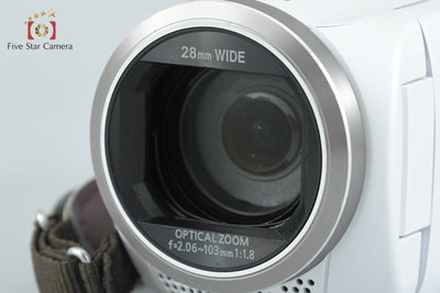 【中古】Panasonic パナソニック HC-V360M ホワイト デジタルハイビジョンビデオカメラ
