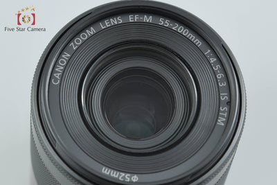 【中古】Canon キヤノン EF-M 55-200mm f/4.5-6.3 IS STM ブラック