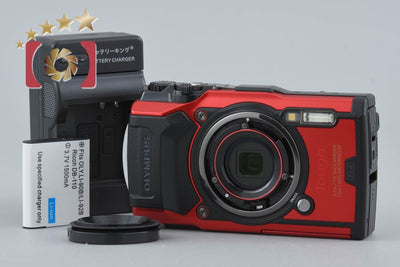 【中古】OLYMPUS オリンパス TOUGH TG-6 レッド コンパクトデジタルカメラ シャッター回数僅少