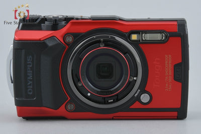 【中古】OLYMPUS オリンパス TOUGH TG-6 レッド コンパクトデジタルカメラ シャッター回数僅少