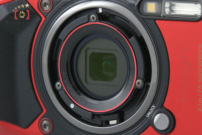 【中古】OLYMPUS オリンパス TOUGH TG-6 レッド コンパクトデジタルカメラ シャッター回数僅少