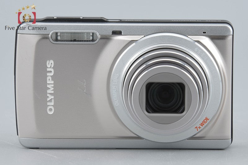 中古】OLYMPUS オリンパス μ-7040 チタニウムシルバー コンパクト