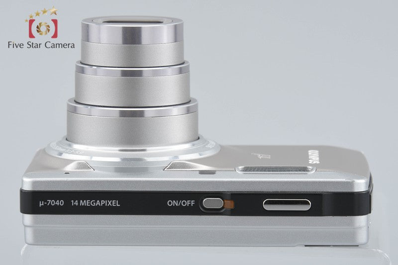 中古】OLYMPUS オリンパス μ-7040 チタニウムシルバー コンパクト