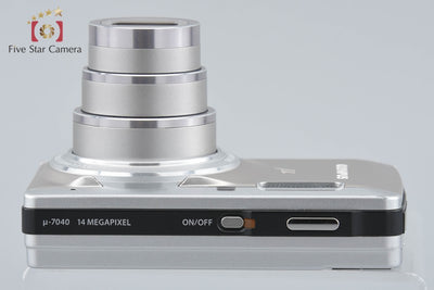 【中古】OLYMPUS オリンパス μ-7040 チタニウムシルバー コンパクトデジタルカメラ