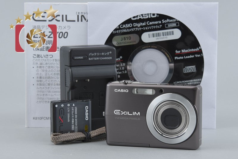 【中古】Casio カシオ EXILIM EX-Z700 グレー コンパクトデジタルカメラ