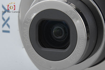 【中古】Canon キヤノン IXY 200F シルバー コンパクトデジタルカメラ 元箱付き