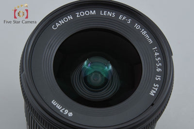 【中古】Canon キヤノン EF-S 10-18mm f/4.5-5.6 IS STM