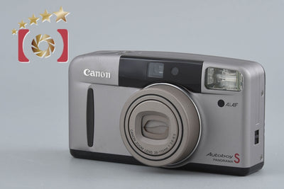 【中古】Canon キヤノン Autoboy S PANORAMA グレージュチタン コンパクトフィルムカメラ