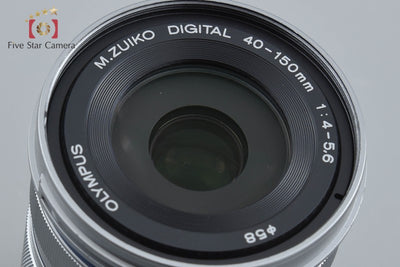 【中古】OLYMPUS オリンパス M.ZUIKO DIGITAL ED 40-150mm f/4-5.6 R シルバー
