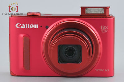 【中古】Canon キヤノン PowerShot SX610 HS レッド コンパクトデジタルカメラ