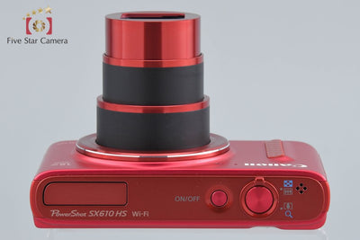 【中古】Canon キヤノン PowerShot SX610 HS レッド コンパクトデジタルカメラ