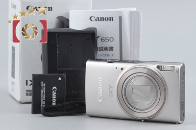 【中古】Canon キヤノン IXY 650 シルバー コンパクトデジタルカメラ 元箱付き