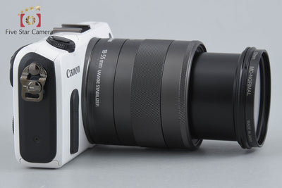 【中古】Canon キヤノン EOS M EF-M 18-55 IS STM レンズキット ホワイト