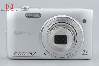 【中古】Nikon ニコン COOLPIX S3400 クリスタルシルバー コンパクトデジタルカメラ