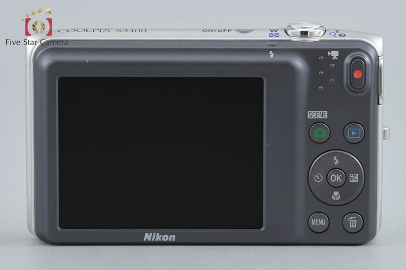 中古】Nikon ニコン COOLPIX S3400 クリスタルシルバー コンパクト